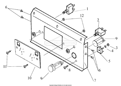 Part Location Diagram of 102161GS Briggs and Stratton Bridge rectifier